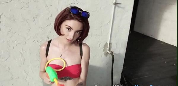  Pool party lesbian teens fingerfuck pussy
